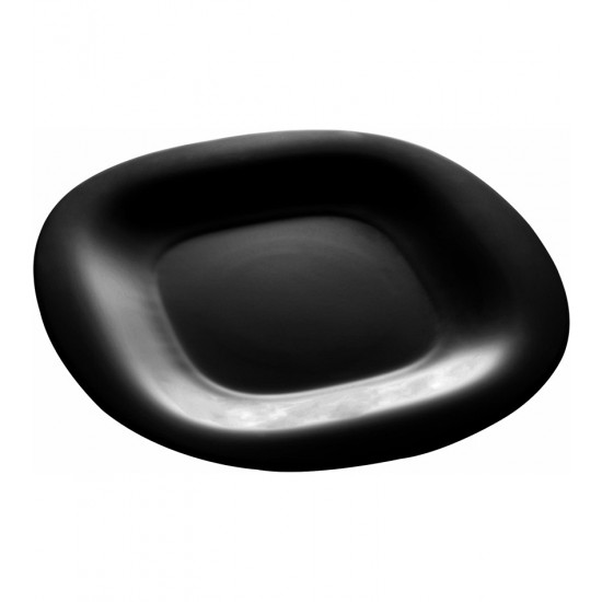 Prato 19,8cm Para Sobremesa De Vidro Opalino Carine Black Luminarc
